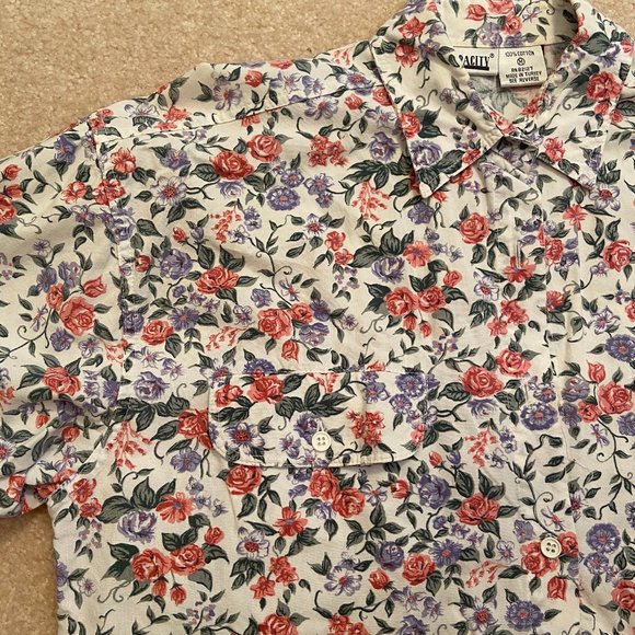 Vintage 90s Floral Shirt - Picture 3 of 9